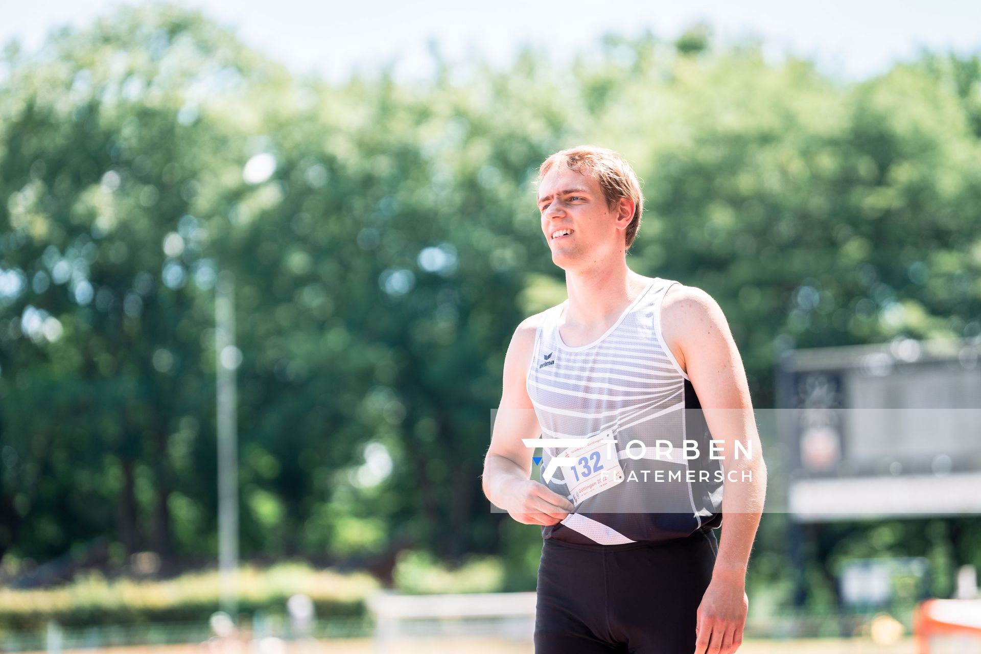 Janik Dohrmann (LAV Zeven) am 02.07.2022 waehrend den NLV+BLV Leichtathletik-Landesmeisterschaften im Jahnstadion in Goettingen (Tag 1)